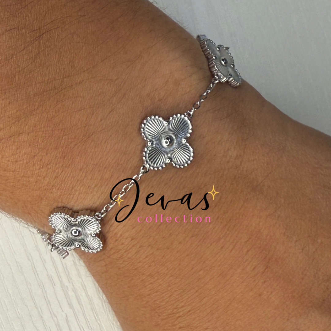 Silver Clover Bracelet