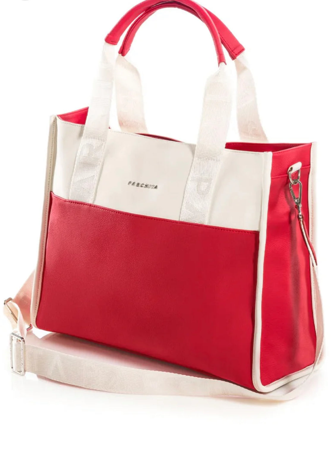 Parchita Shopping Clásico Cherry x Ivory