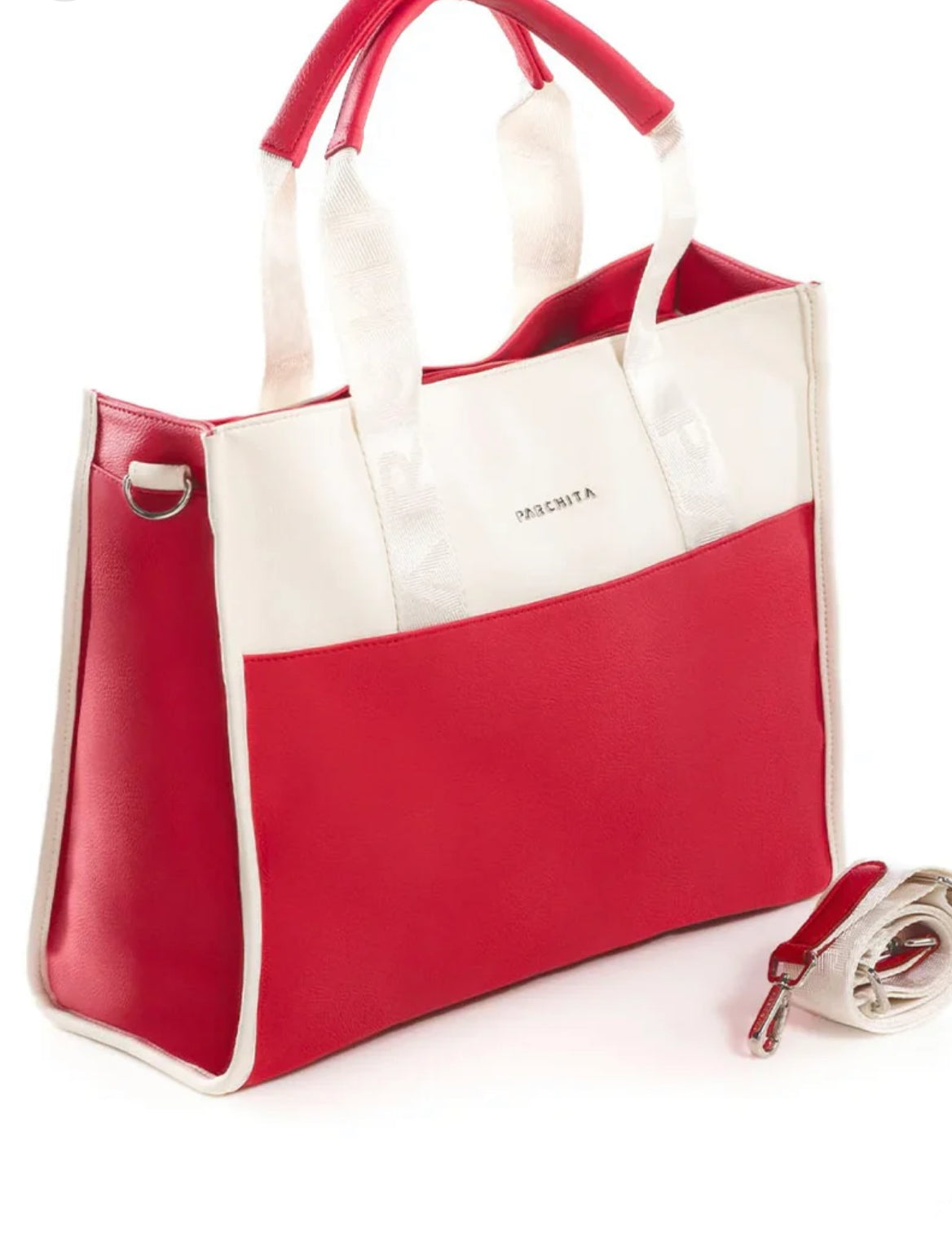 Parchita Shopping Clásico Cherry x Ivory
