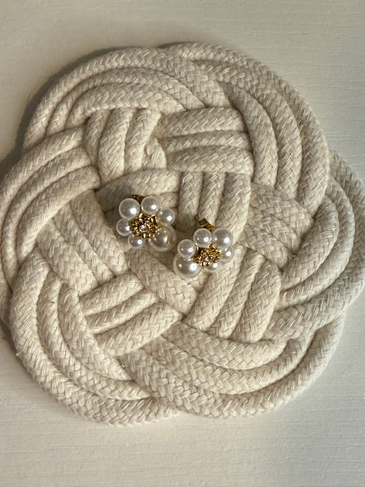 Flower Pearl Earrings