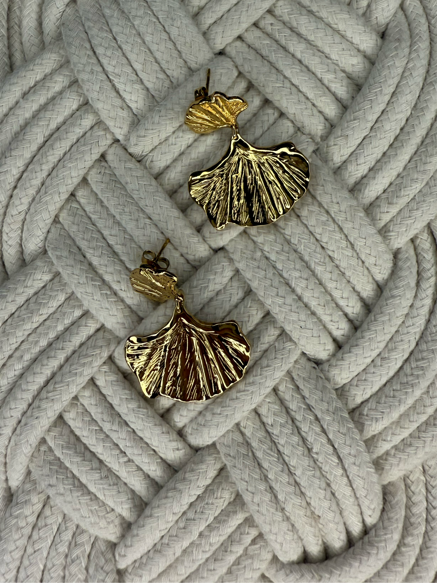 Ginkgo Leaf Earrings