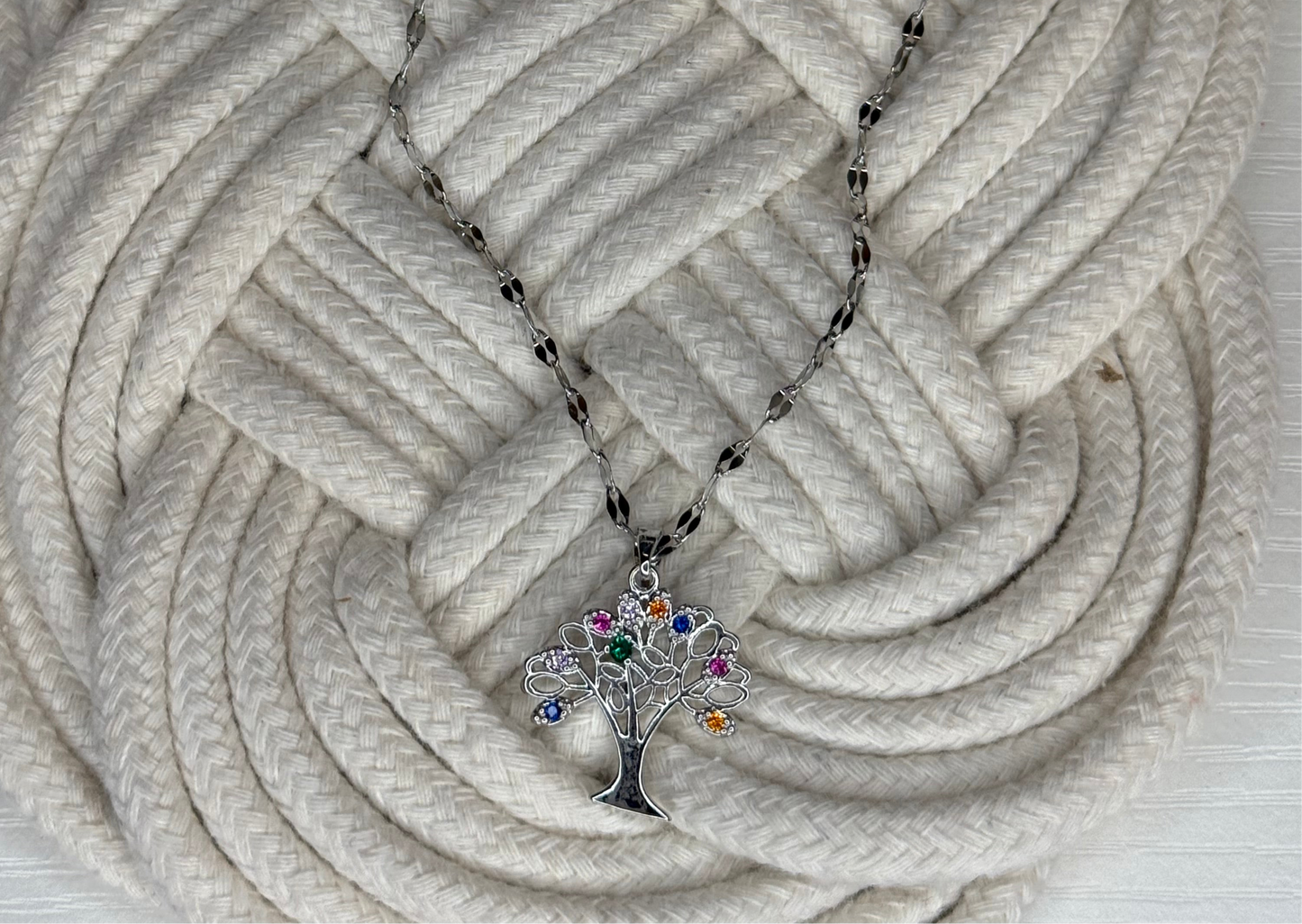 Colorful Tree Necklace