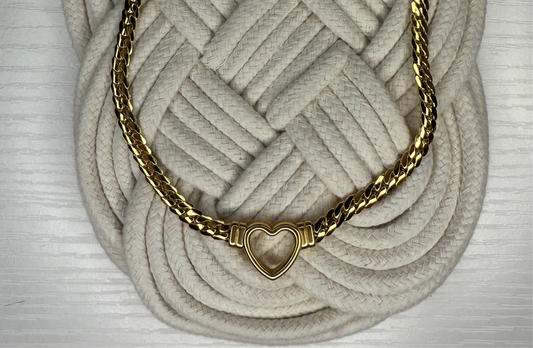 Heart Necklace Gold