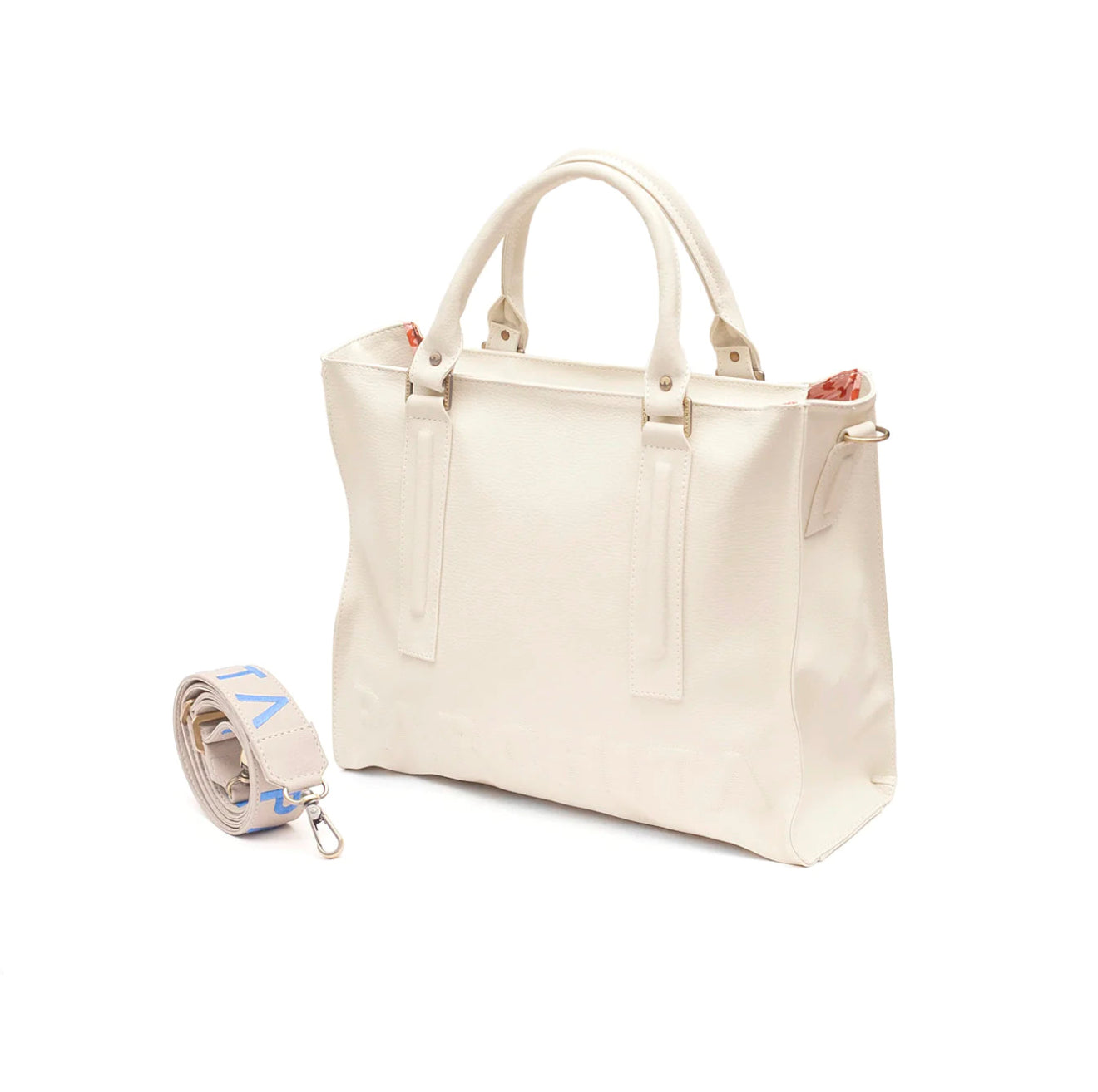 Parchita Beige Emilio Bag / Grey and Blue Strap