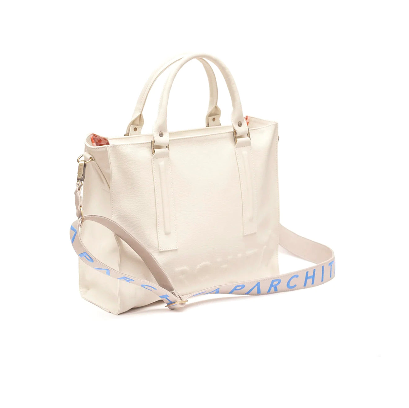 Parchita Beige Emilio Bag / Grey and Blue Strap