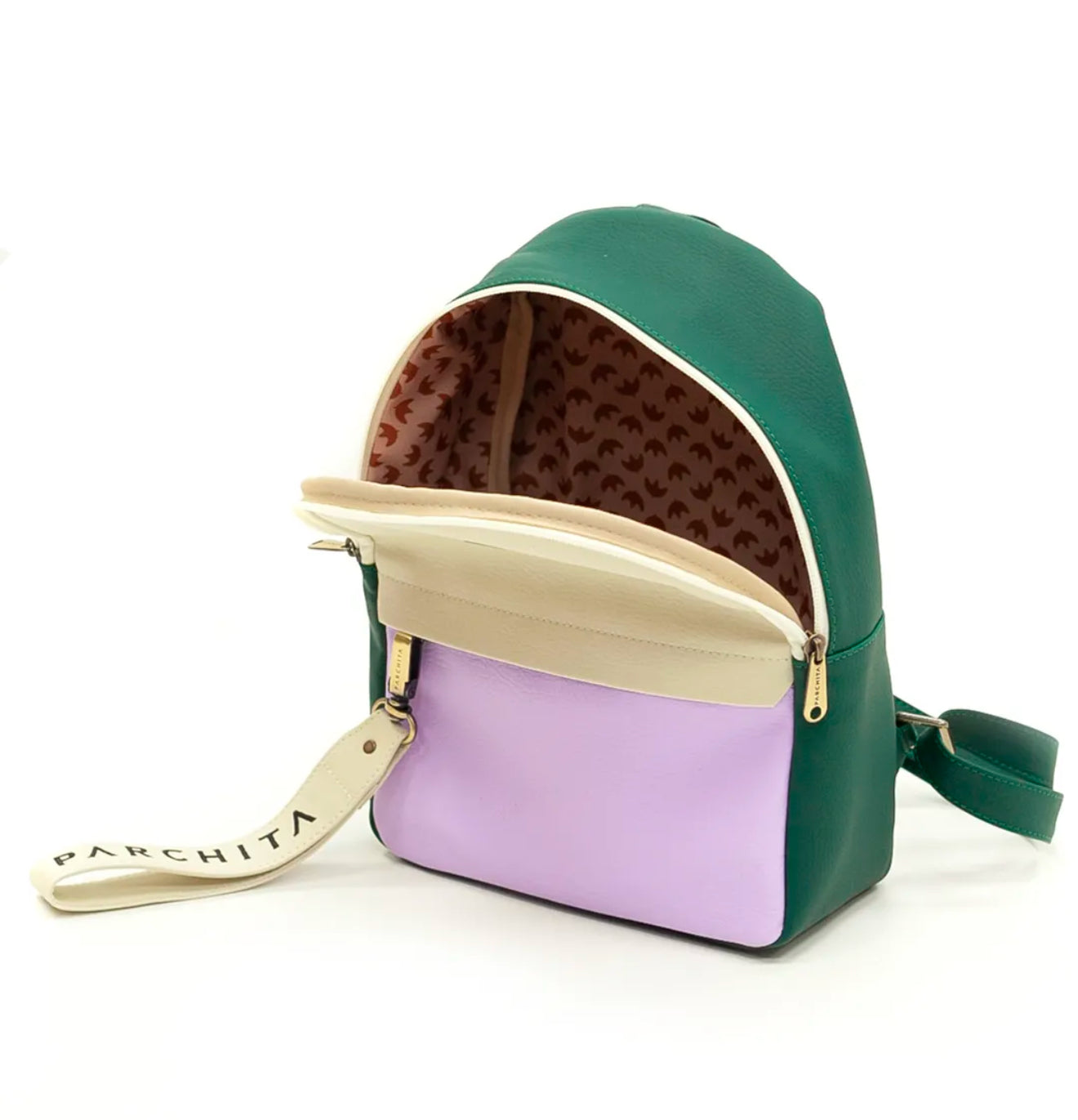 Parchita Morral Bruno Beige x Lila