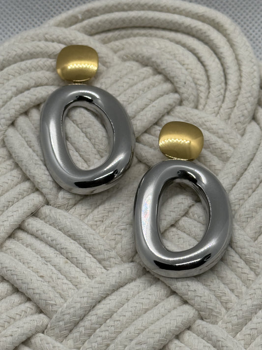 Two-Tone Earrings