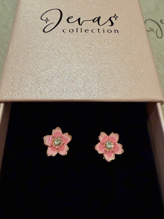Flower Earrings Rose