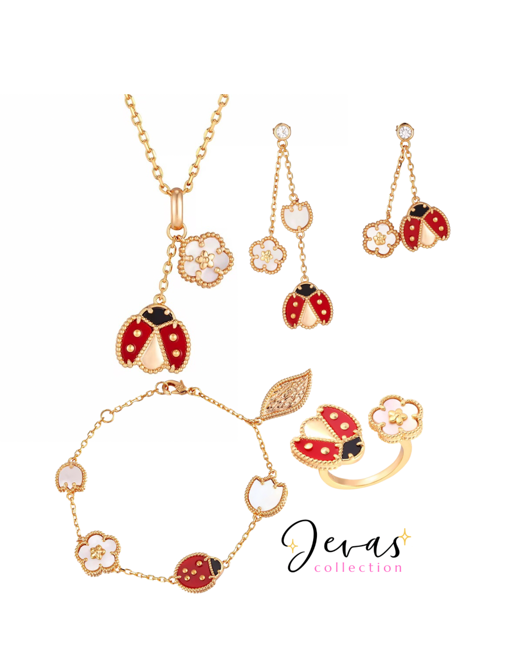 Ladybug & Flower 4 pc Set